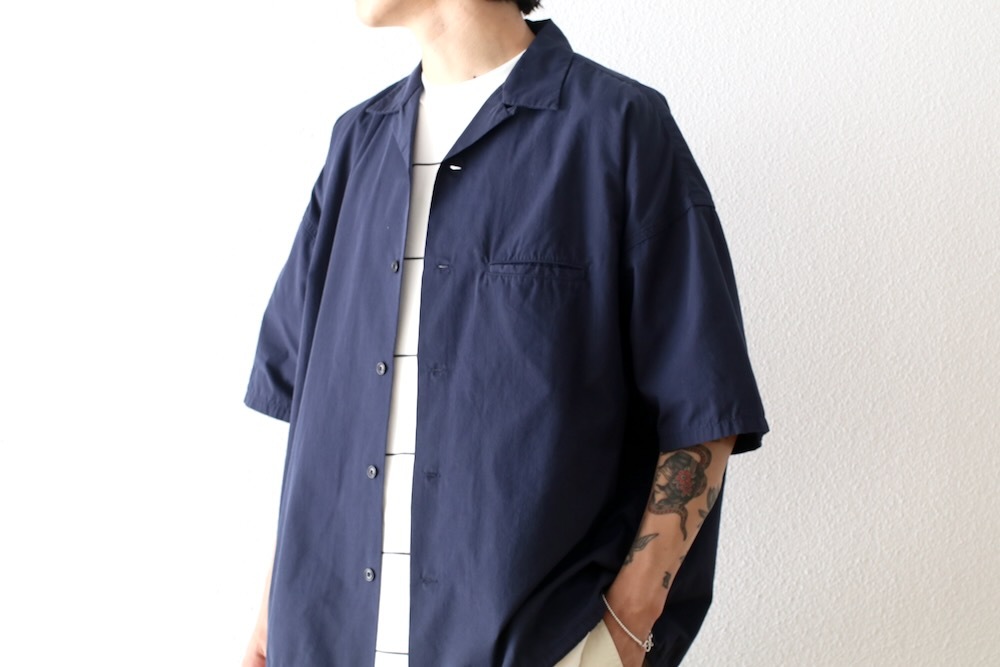 [15%OFF] ��EXCLUSIVE / limited��nanamica(�ʥʥߥ�) "Open Collar S/S Shirt"