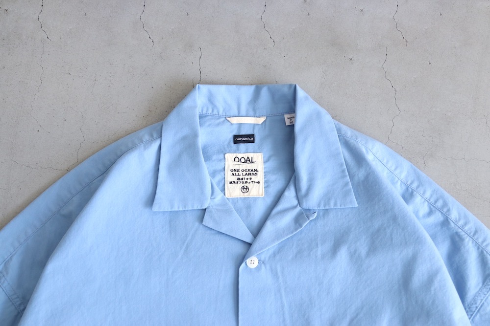 ��EXCLUSIVE / limited��nanamica(�ʥʥߥ�) "Open Collar S/S Shirt"