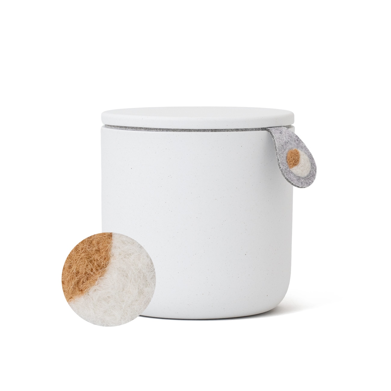 しっぽの骨壷 4寸 【本体：ホワイト】 うちの子カラー［ホワイト