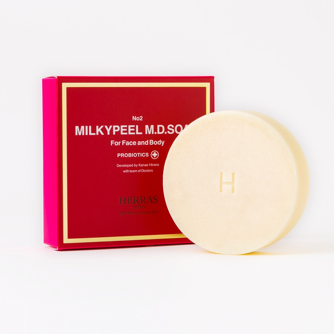 【定番セット1】HERRAS ミルキーピール エムディーソープ 乳酸菌プラス & ザ・シルクフォーミングネット