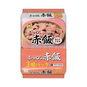 ふっくら赤飯　 (1箱　3個パック×8袋=24個入り)
