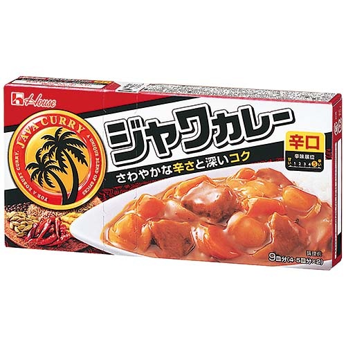 ハウス　ジャワカレー辛口　185ｇ　1箱