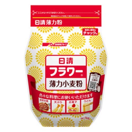 日清　フラワー　チャック付（薄力小麦粉） 1Kg