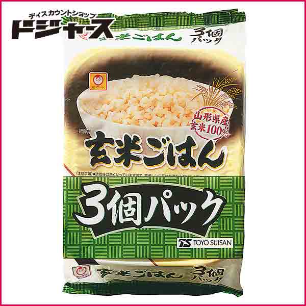 東洋水産(マルちゃん) 玄米ごはん 480g(160g×3個パック) レトルト包装米飯