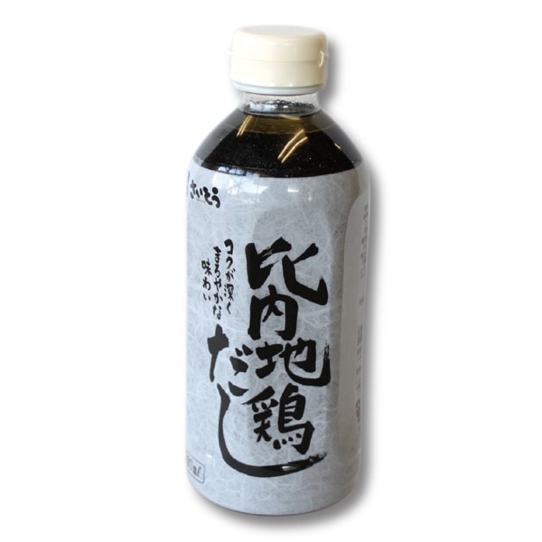 比内地鶏だし 500ミリリットル 濃縮７倍 コクが深くまろやかな味わい きりたんぽのさいとう 500mlペットボトル