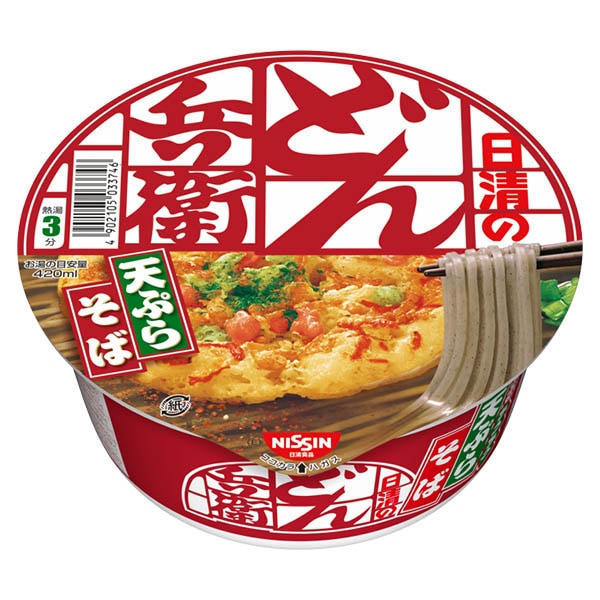 　1ケース 12個入　日清 どん兵衛天ぷらそばカップ麺