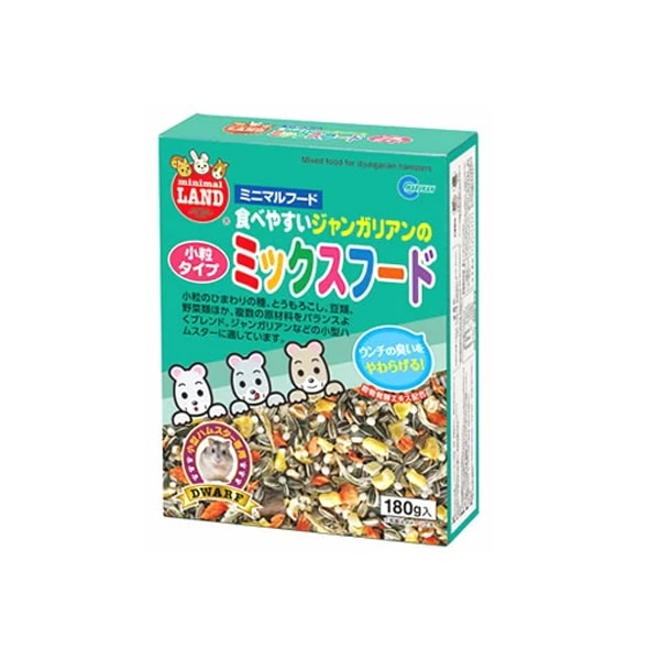 ミニマルフード 食べやすいジャンガリアンのミックスフード 小粒タイプ 180g MR-549 管理番号112104
