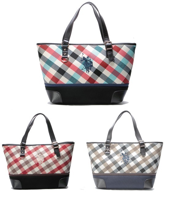 U.S POLO ASSN.クラシカルチェックボタントート