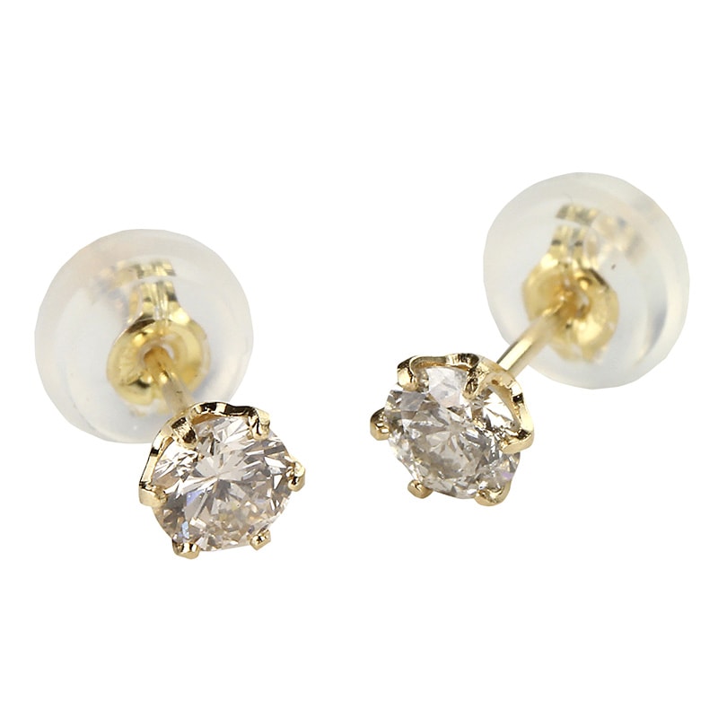 TSUTSUMI K18イエローゴールドダイヤモンドピアス 片耳のみ】TSUTSUMI