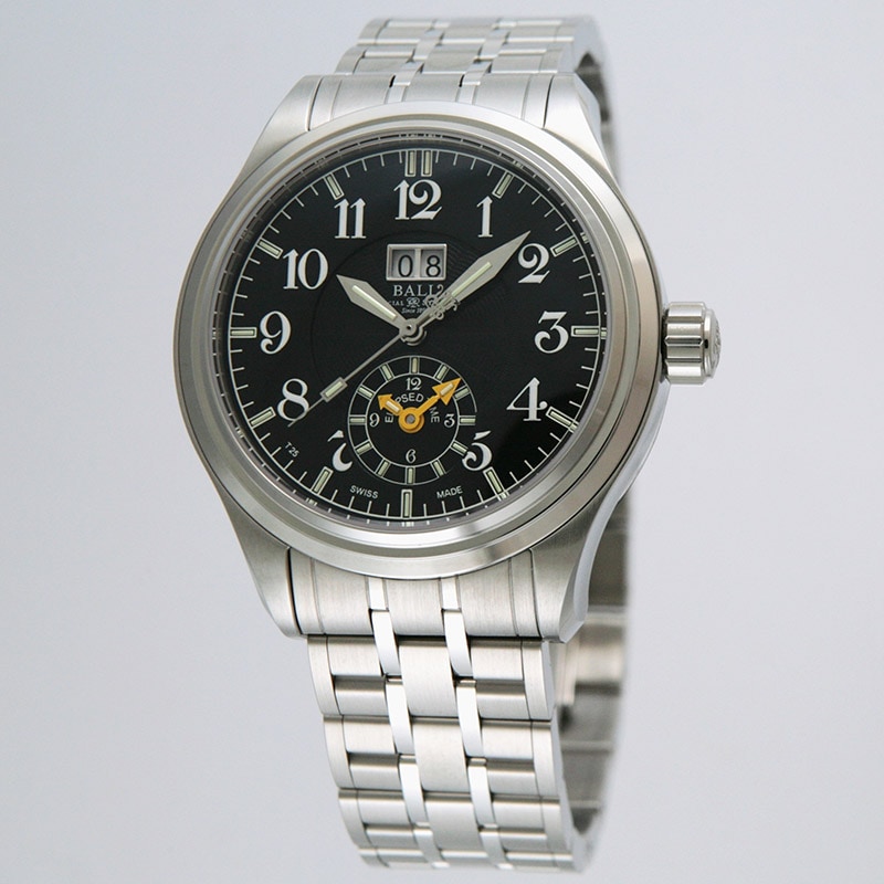 BALL Watch �ӻ��� �ȥ쥤��ޥ����� �ǥ奢�륿���� �֥�å�ʸ���� ���ƥ�쥹�������� 50m�ɿ� GM1056D-SJ-BK ��� ���¹�͢���ʡ�