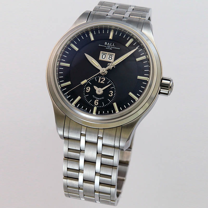 BALL トレインマスター 自動巻き 腕時計 黒文字盤 BALLオフィシャル
