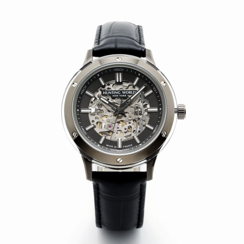 未使用】HUNTING WORLD HW-030 自動巻き スケルトン 腕時計 未使用