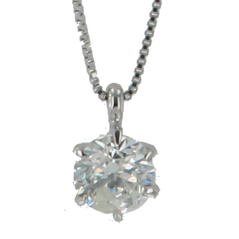 プラチナ Dカラー/エクセレントカットダイヤモンド ネックレス 0.5ct 