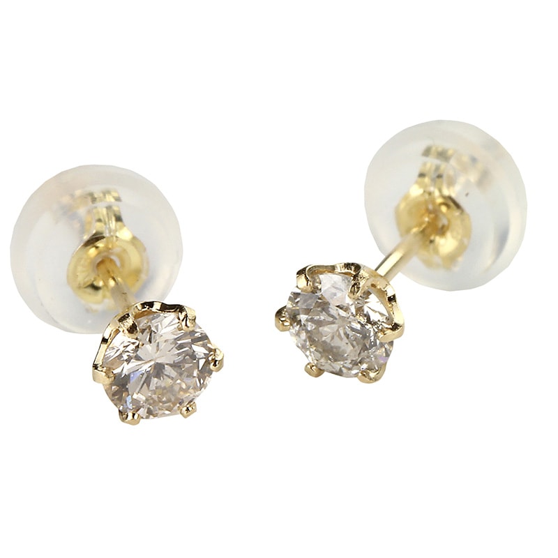 18金イエローゴールド ダイヤモンド ピアス 0.2ct DVTFN20YGD
