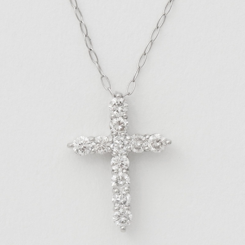 プラチナ クロスダイヤモンド ネックレス 0.3ct DPD1000VPT プラチナ クロスダイヤモンド ネックレス 0.3ct DPD1000VPT