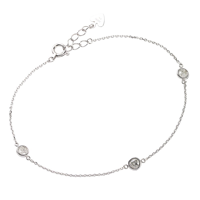 18�� �ۥ磻�ȥ������ ��������� ���ơ������ �֥쥹��å� 0.2ct DABR-42WG