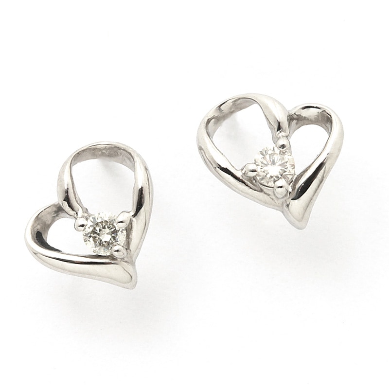 プラチナ ダイヤモンド ピアス 0.05ct 鑑別カード付 DAPE-157PT