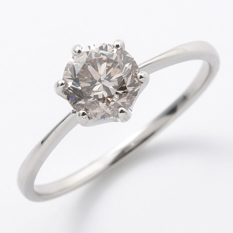 プラチナ ダイヤモンド リング 0.8ct 鑑別カード付 DAR-427PT