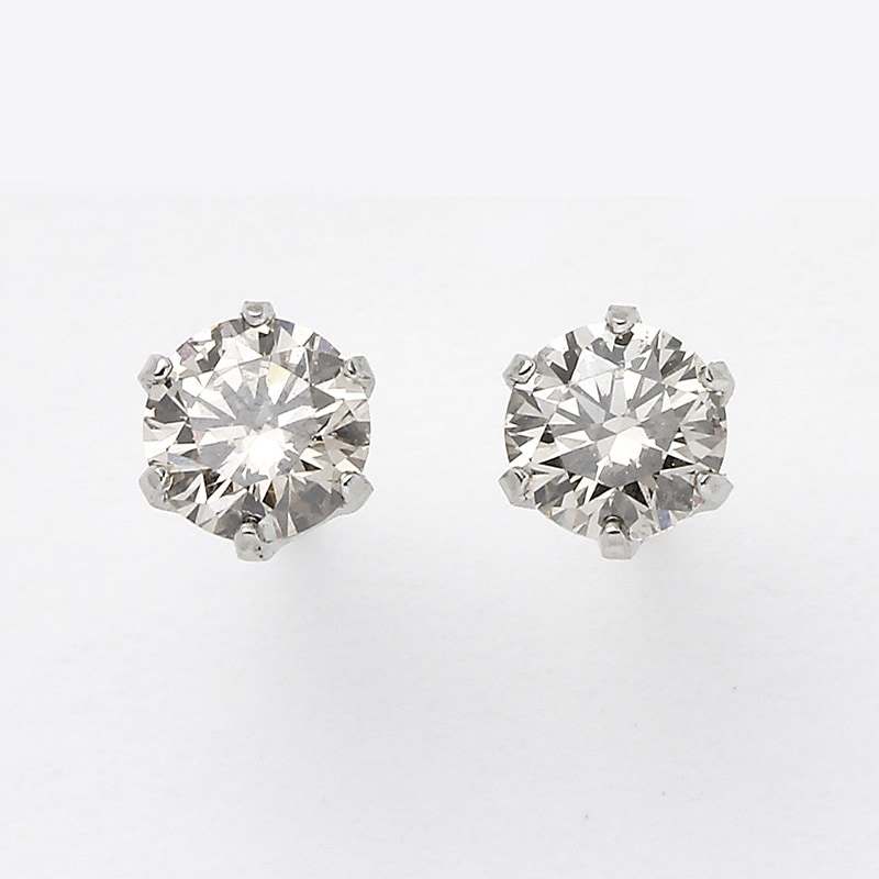 プラチナ ダイヤモンド ピアス 0.5ｃｔ 鑑別カード付 SAPE-194PT