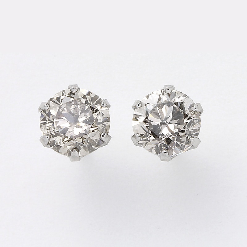 JD419☆高級 アウイナイト0.12ct ダイヤ プラチナ ピアス 鑑別付