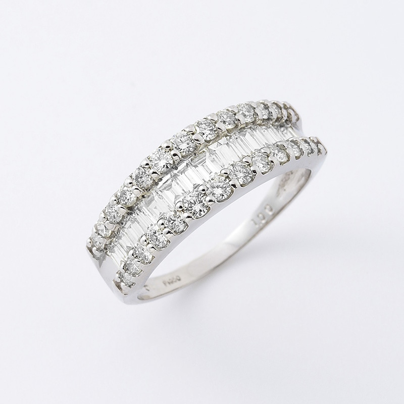 プラチナ950 ダイヤモンド リング Pt950 0.52ct ダイヤモンド リング