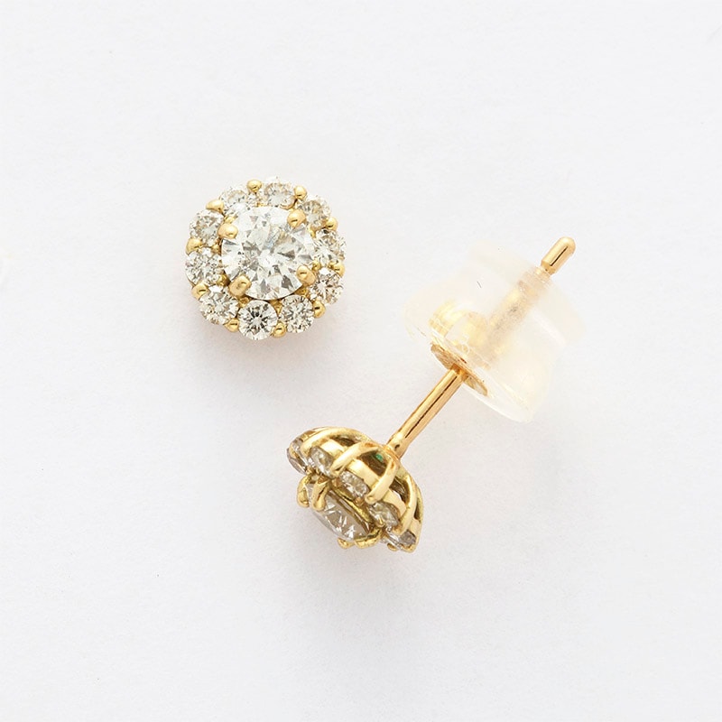 18金　イエローゴールドピアス K18イエローゴールド ボールピアス 6mm | 高品質 金・プラチナ