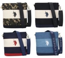 U.S. POLO ASSN】ワイドボーダー スクエアショルダーバック USPA-2612