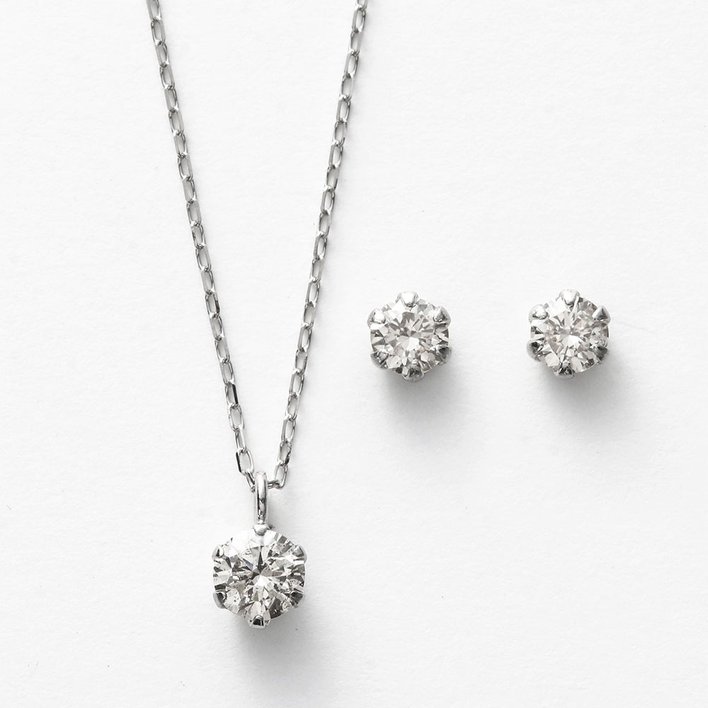 ダイヤモンド ネックレス ピアス