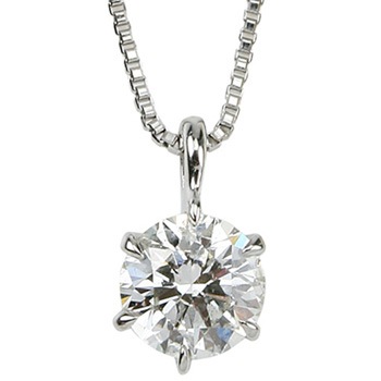 プラチナ ダイヤモンド ネックレス 0.3ct Hカラー/SI2クラス/GOOD 