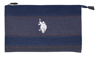 クラシカルデニム ワイドボーダー クラッチバック USPA-2524