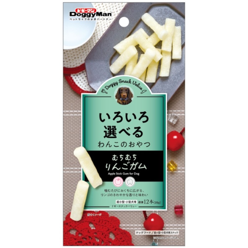 ドギースナックバリュー　むちむちりんごガム ３５ｇ（標準１２本）