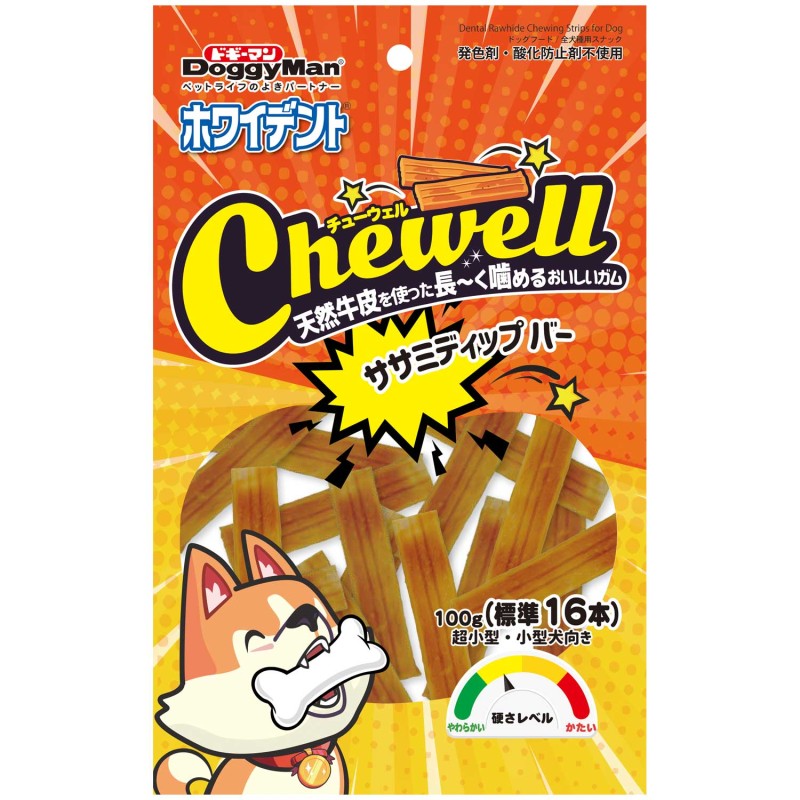 ホワイデント Chewell ササミディップバー 100g