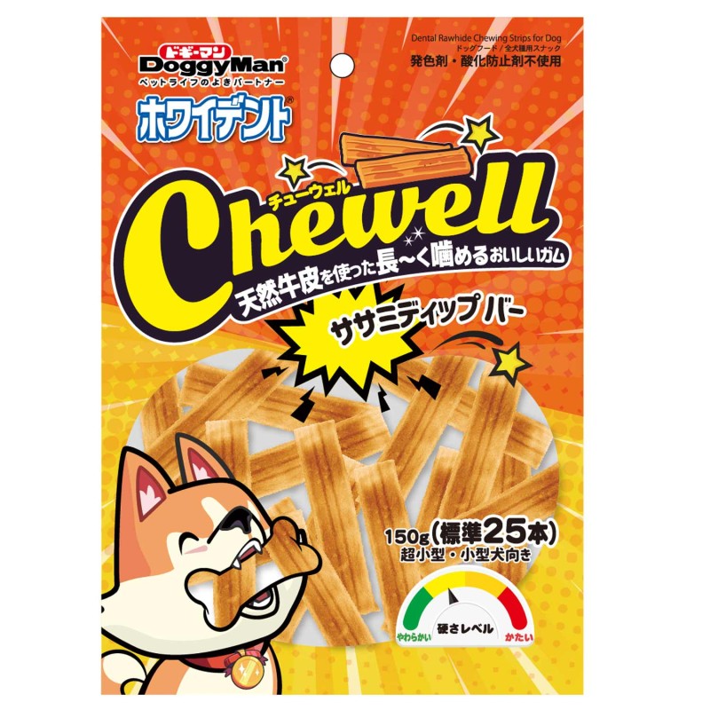 ホワイデント Chewell ササミディップバー 150g (標準25本)
