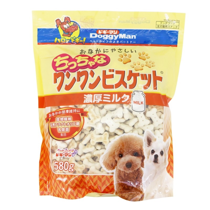 おなかにやさしいちっちゃなワンワンビスケット　濃厚ミルク　５８０ｇ