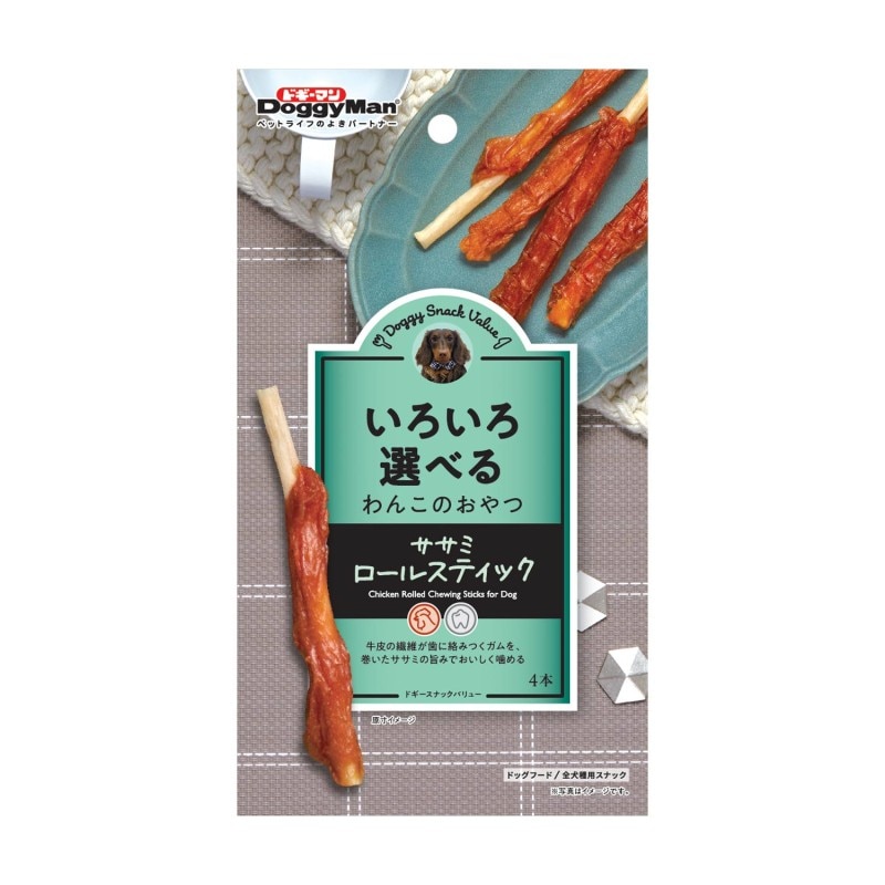 ドギースナックバリュー ササミロールスティック 4本