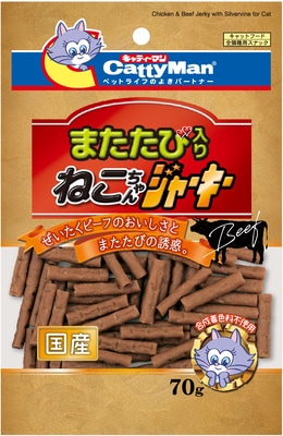 またたび入りねこちゃんソフトジャーキー　７０ｇ