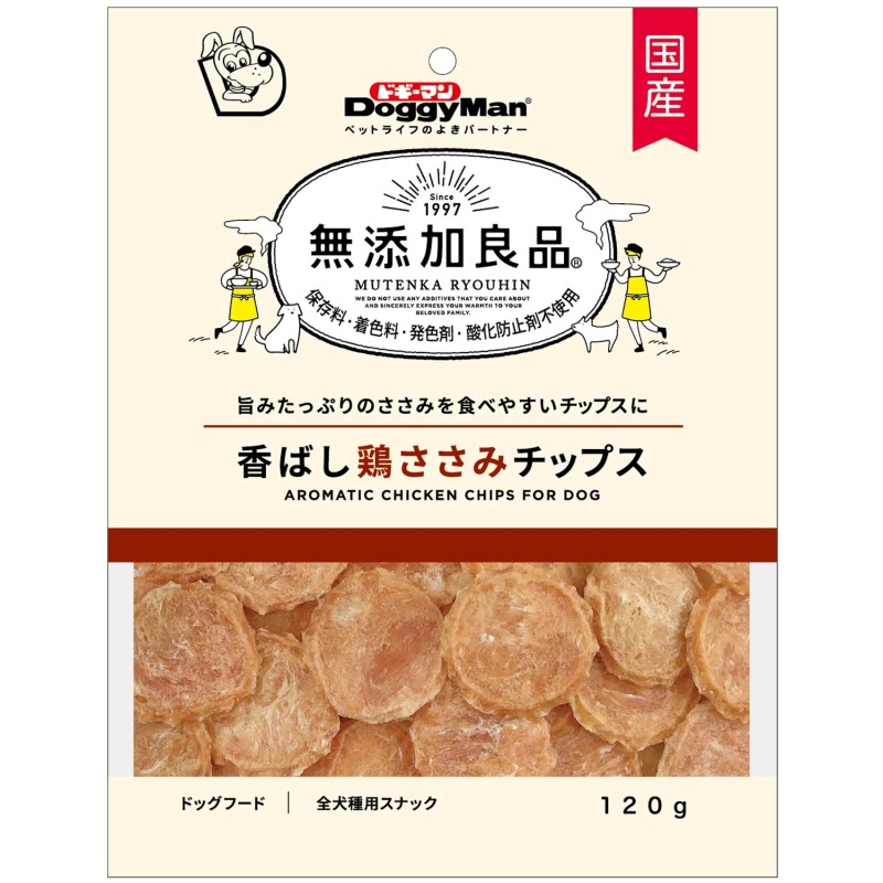 無添加良品　香ばし鶏ささみチップス　１２０ｇ