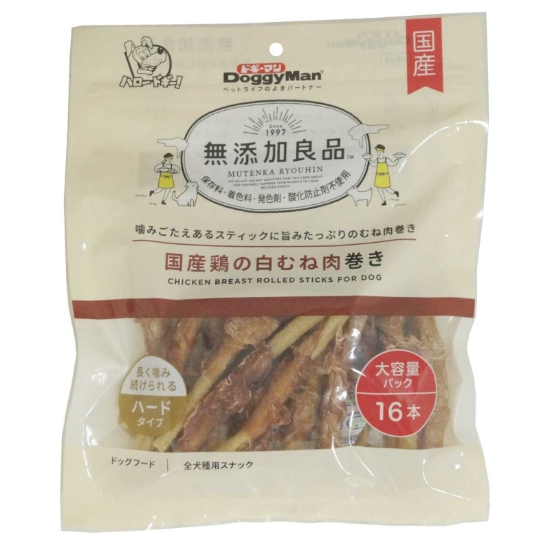 無添加良品　国産鶏の白むね肉巻き　１６本