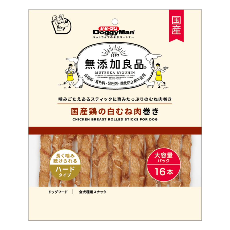 無添加良品　国産鶏の白むね肉巻き　１６本