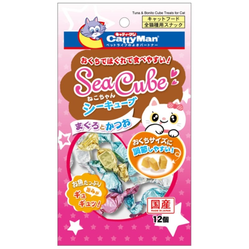 【フードロス削減】ねこちゃんシーキューブ　まぐろとかつお １２個