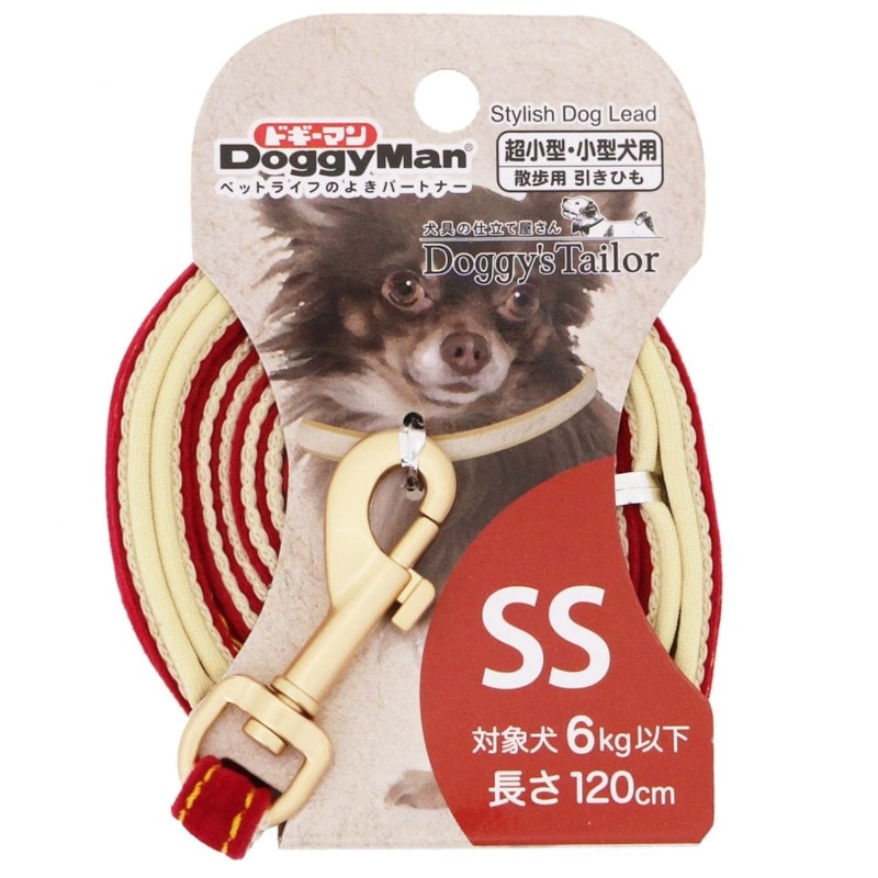 Doggy's Tailor ドッグリード(ひきひも) SS スエードスタイル レッド
