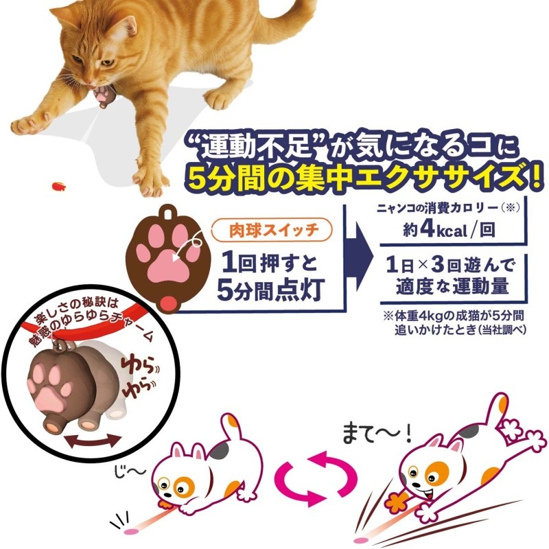 じゃれ猫 首につけるLEDニャンだろ～？！光線｜ドギーマン公式
