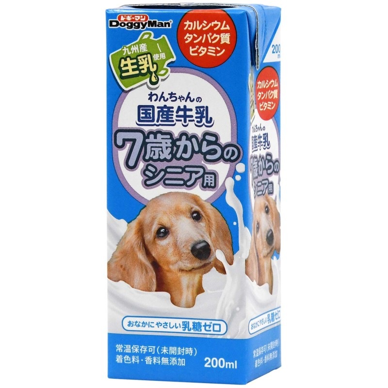 ソニーエンジェル cow style 牛 激レア 牛乳パックなし わんちゃんの国産牛乳 7歳からのシニア用 200ml｜ドギーマン公式