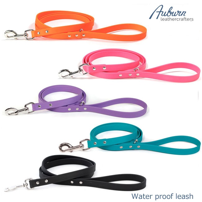AUBURN ウォータープルーフリード SPARKY’s アドベンチャーリード　アメリカ製 完全防水 犬用品　小型犬 中型犬・防水首輪 水遊び用 バイオシーン　ビオタン　 臭わない　アウトドア
