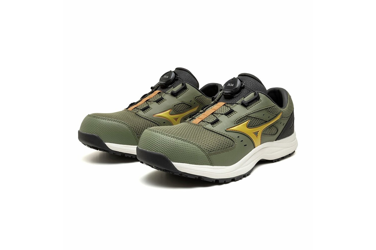 ミズノ　オールマイティLSIII　53L　BOA　オリーブ×ゴールド
