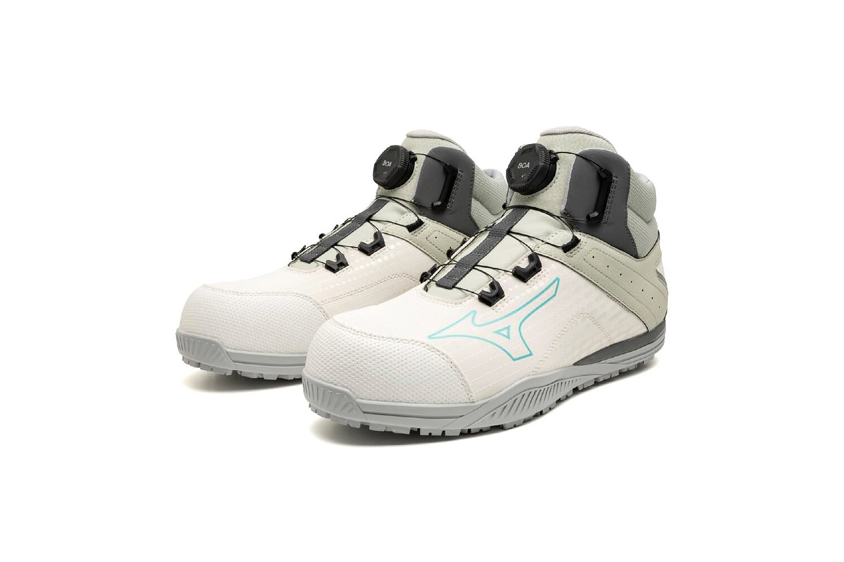 ミズノ　オールマイティ　TDII　81H　BOA　オフホワイト×ブルー×グレー