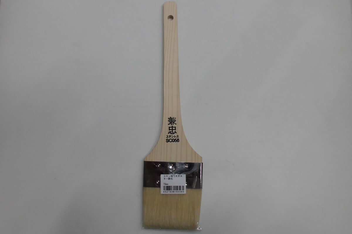 忠　ステンダスター刷毛　巻極薄　70mm