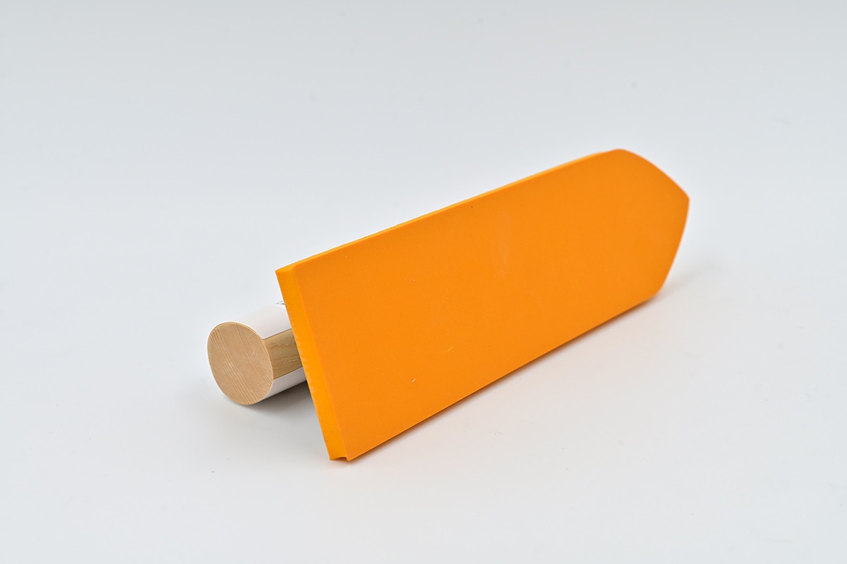 忠　黄色　ゴム鏝　標準品