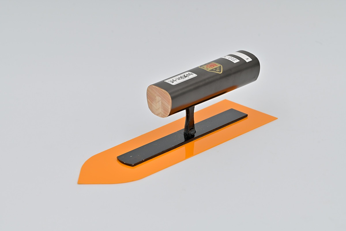 忠　ビニール波取　仕上鏝　オレンジ0.8mm