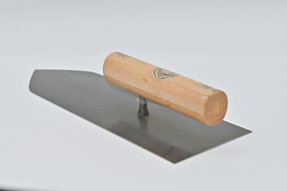 左官　山西 山西 正鋼荒中兼用鏝 別製薄打(139) 黒磨 330mm | 左官道具